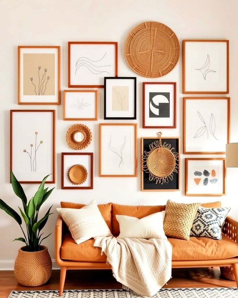Curate a Mid-Century Boho Gallery Wall