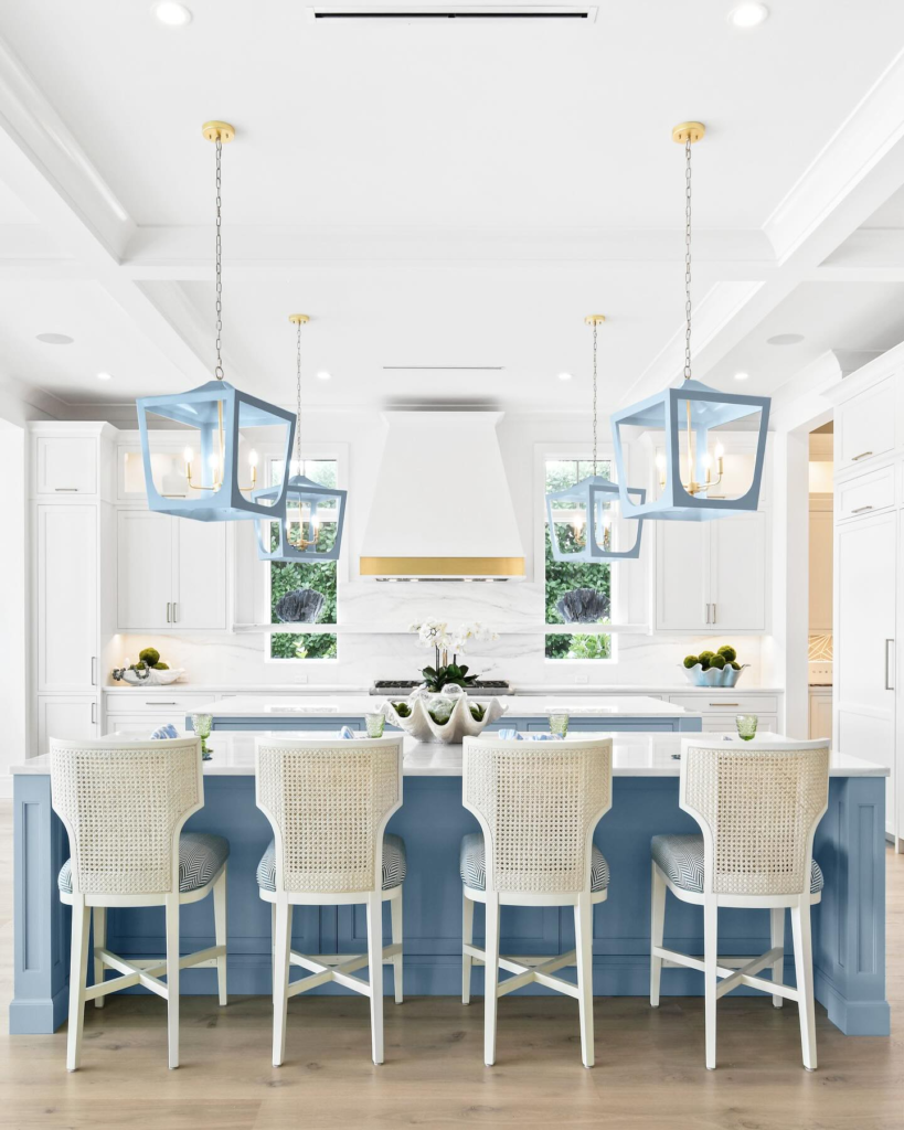 Bold Blue Centerpiece