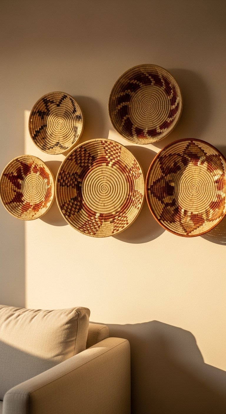 Elevate Your Space with Stylish Woven Basket Wall Displays