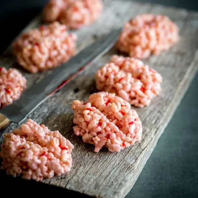 Gooey Krispie Brain Bites