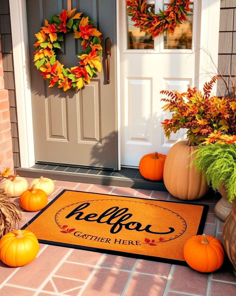 Step Into Fall: Crafting the Perfect Autumn Welcome Mat