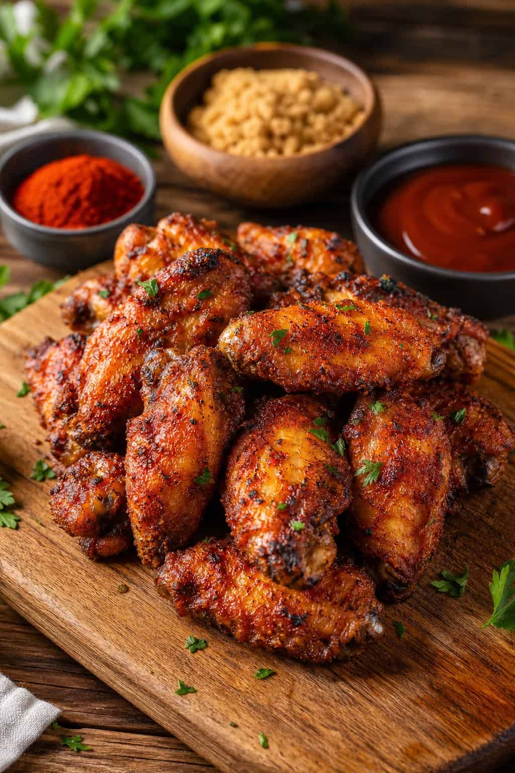 Sweet & Smoky Dry-Rubbed Chicken Wings
