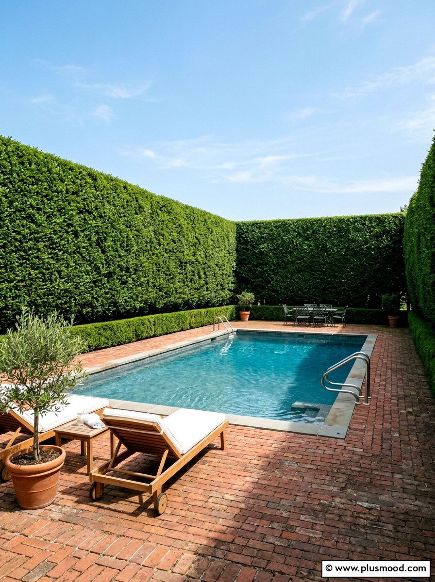 Lush Privacy Screens with Towering Hedges