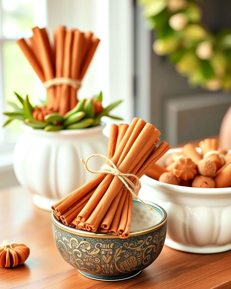Rustic Spice: Crafting Cozy Cinnamon Stick Accents