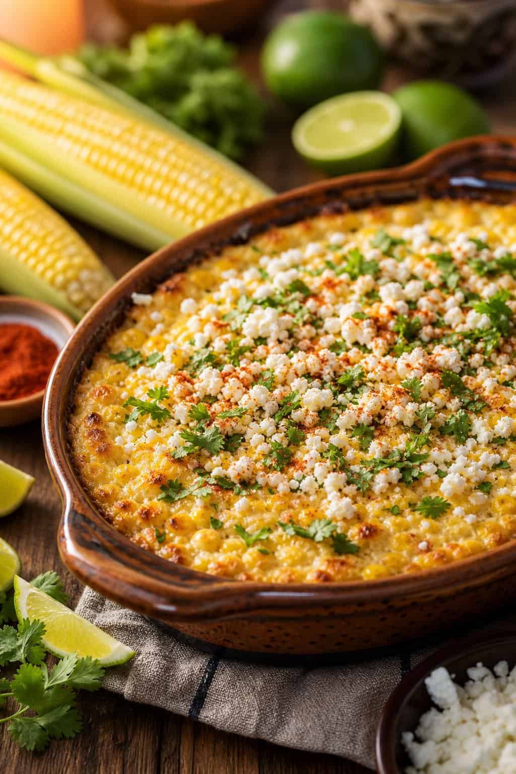 Family Favorite Mexican Street Corn Bake