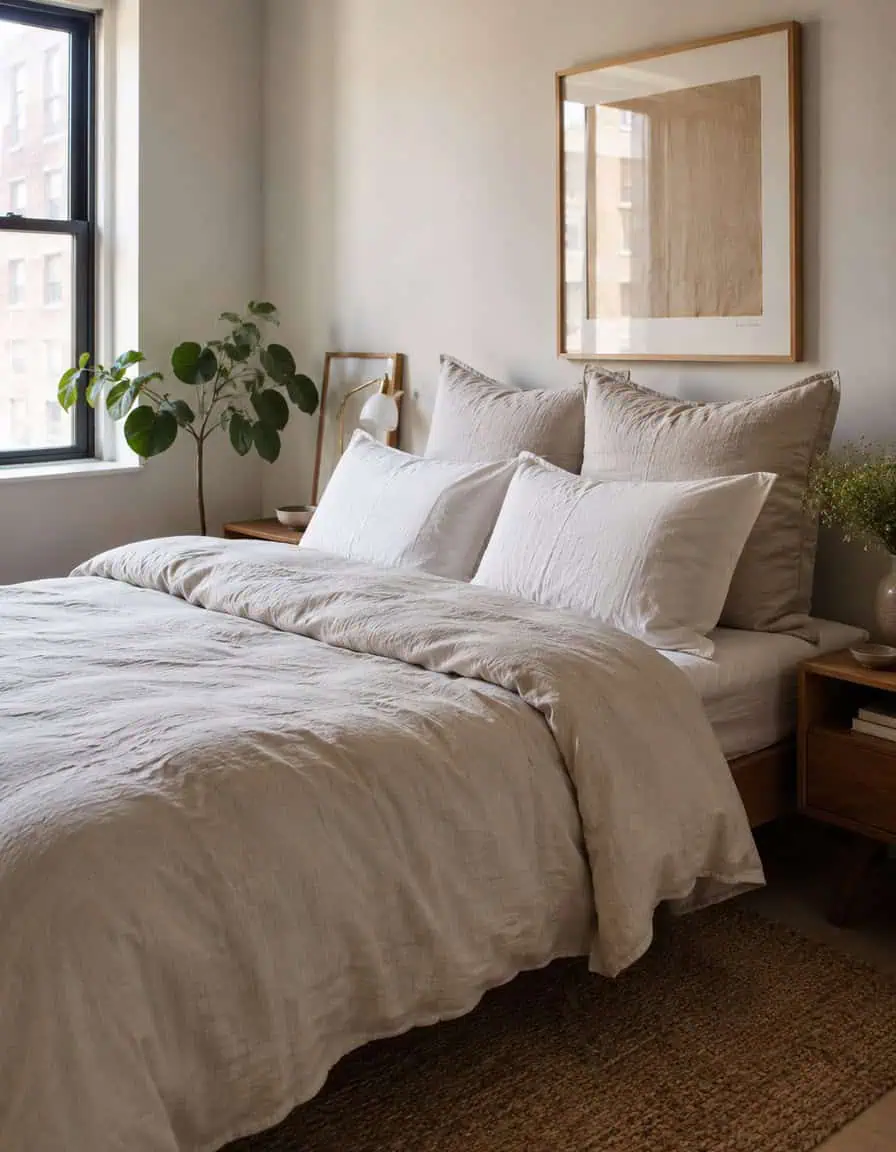 Refresh Your Bedding with Linen Textures and Plush Shams