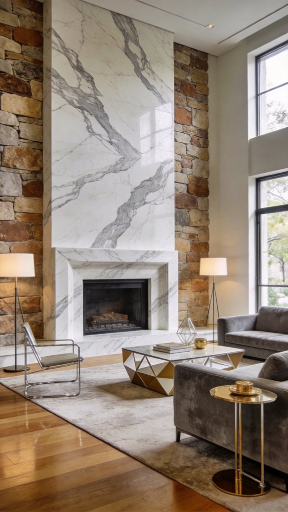Monolithic Moments: Marble Fireplaces That Anchor the Room