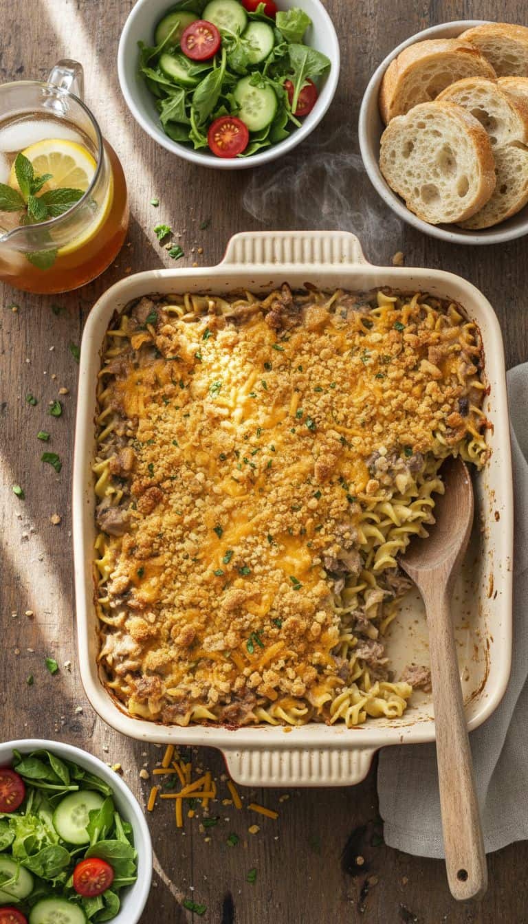 Hearty Tuna and Egg Noodle Bake