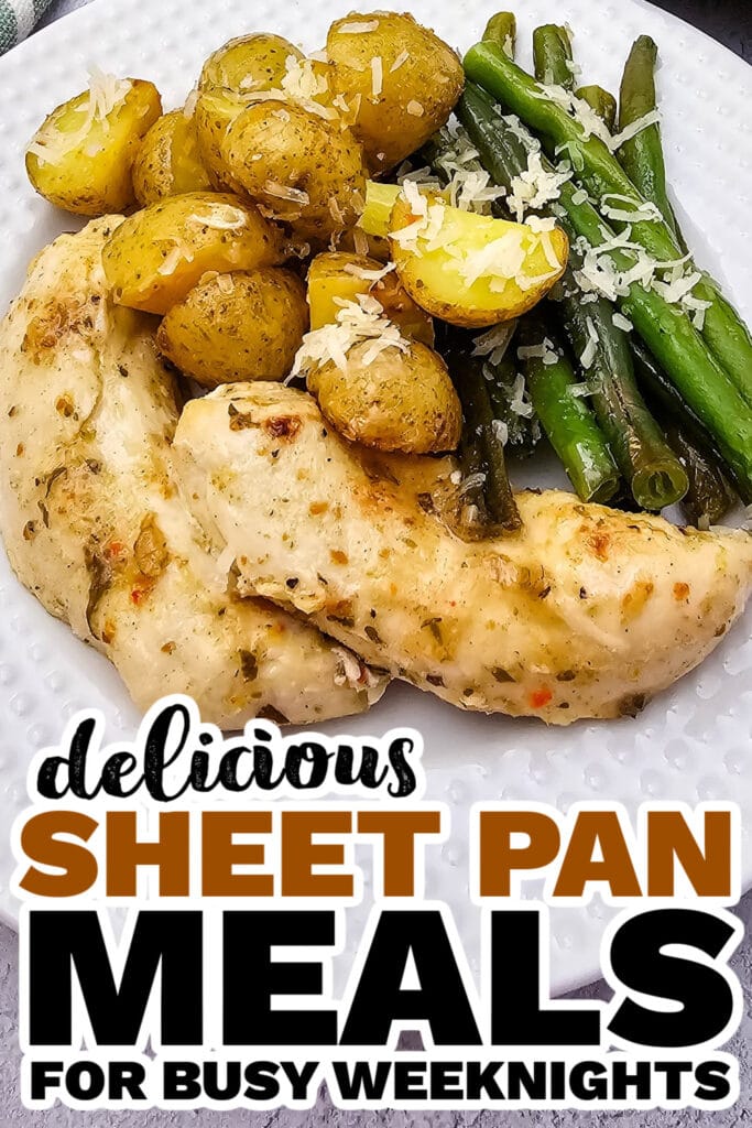 Easy Garlic Parmesan Chicken Sheet Pan Dinner