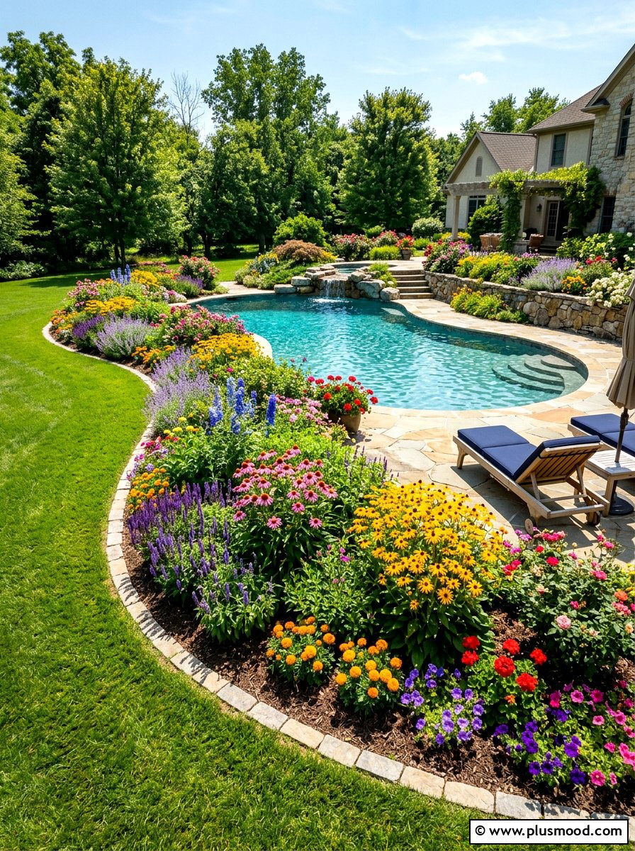 Blooming Borders: Enhancing Your Pool with Flower Gardens