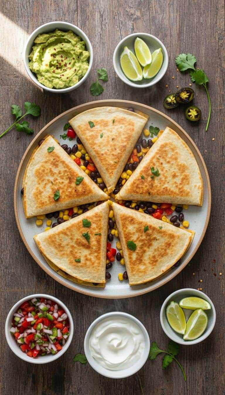 Hearty Black Bean Quesadillas