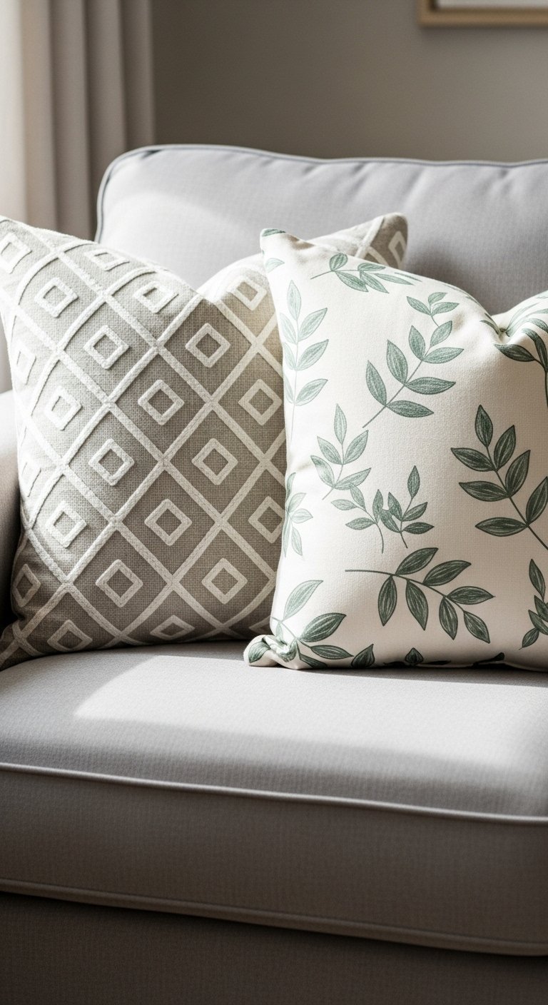 Transform Your Sofa with Custom Stenciled Pillow Covers