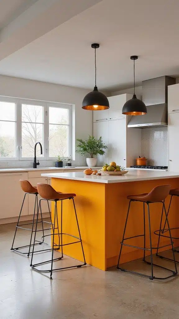 Vibrant Kitchen Islands: Making a Bold Statement