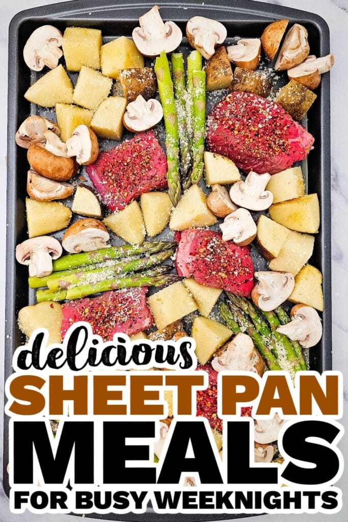 Easy Sheet Pan Sirloin Steak with Roasted Veggies