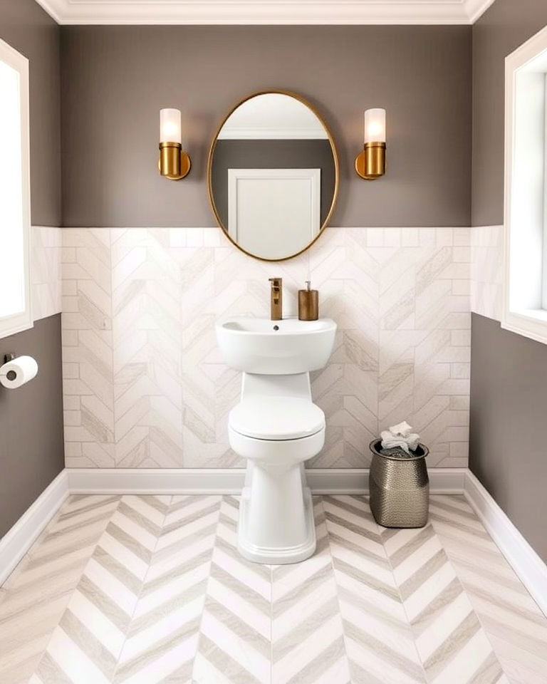 Dynamic Chevron Tiles for Modern Movement