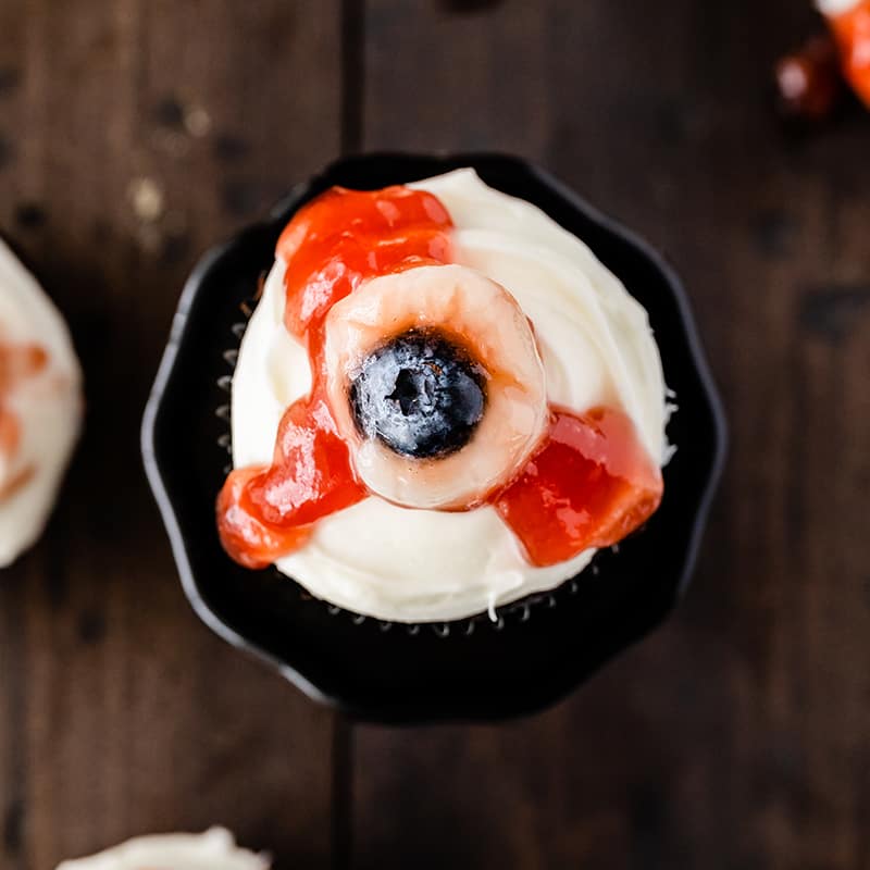 Ghoulish Gaze Cupcakes