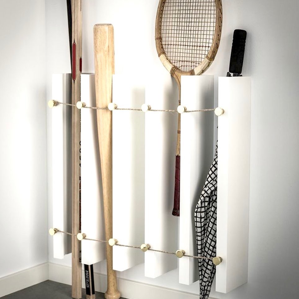 Creative Wall Rack for Sports Gear