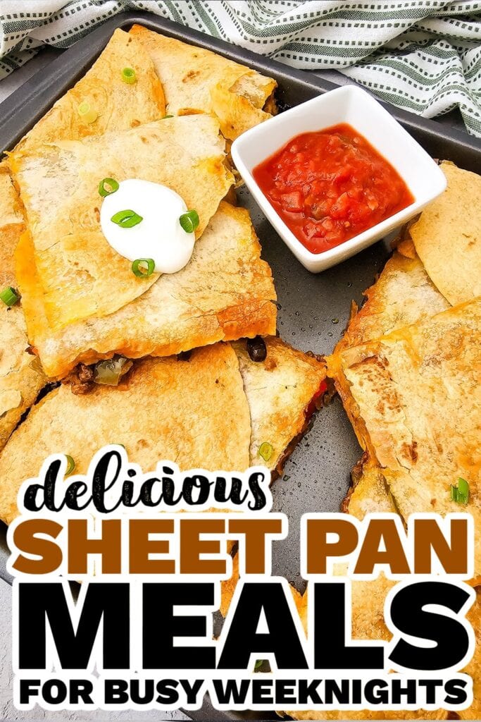 Easy Sheet Pan Tex-Mex Quesadillas Loaded with Flavor