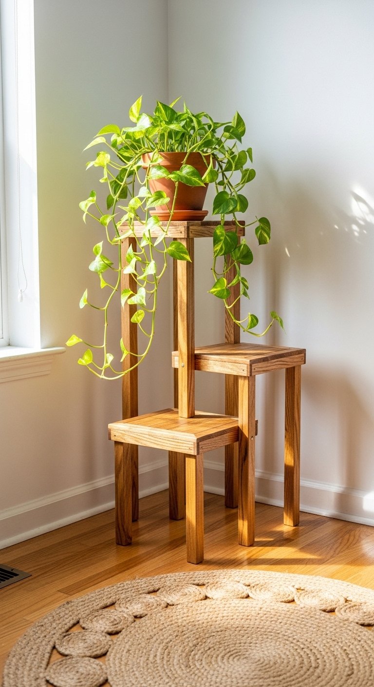 Create Your Own Stylish Wooden Plant Stand: A Beginner’s Guide