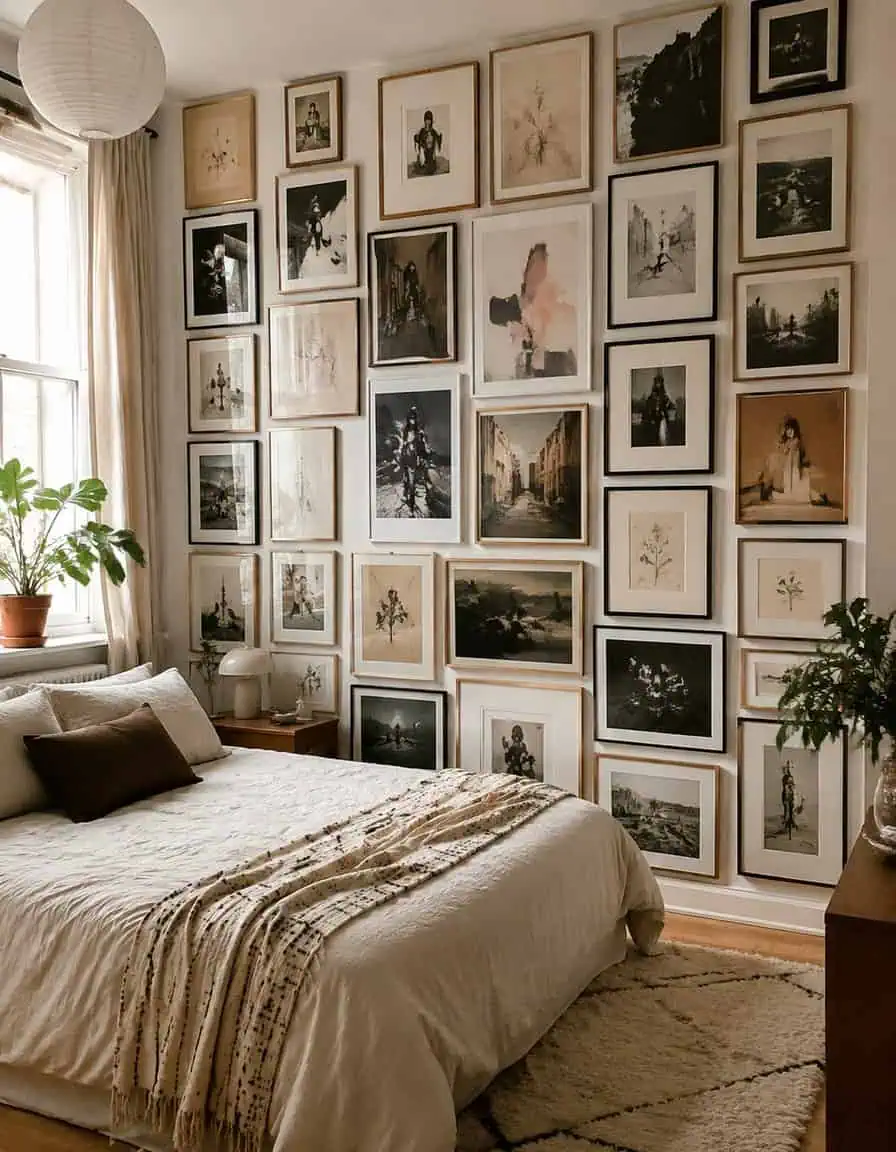 Build a Vertical Gallery Wall Using Nail-Free Command Strips