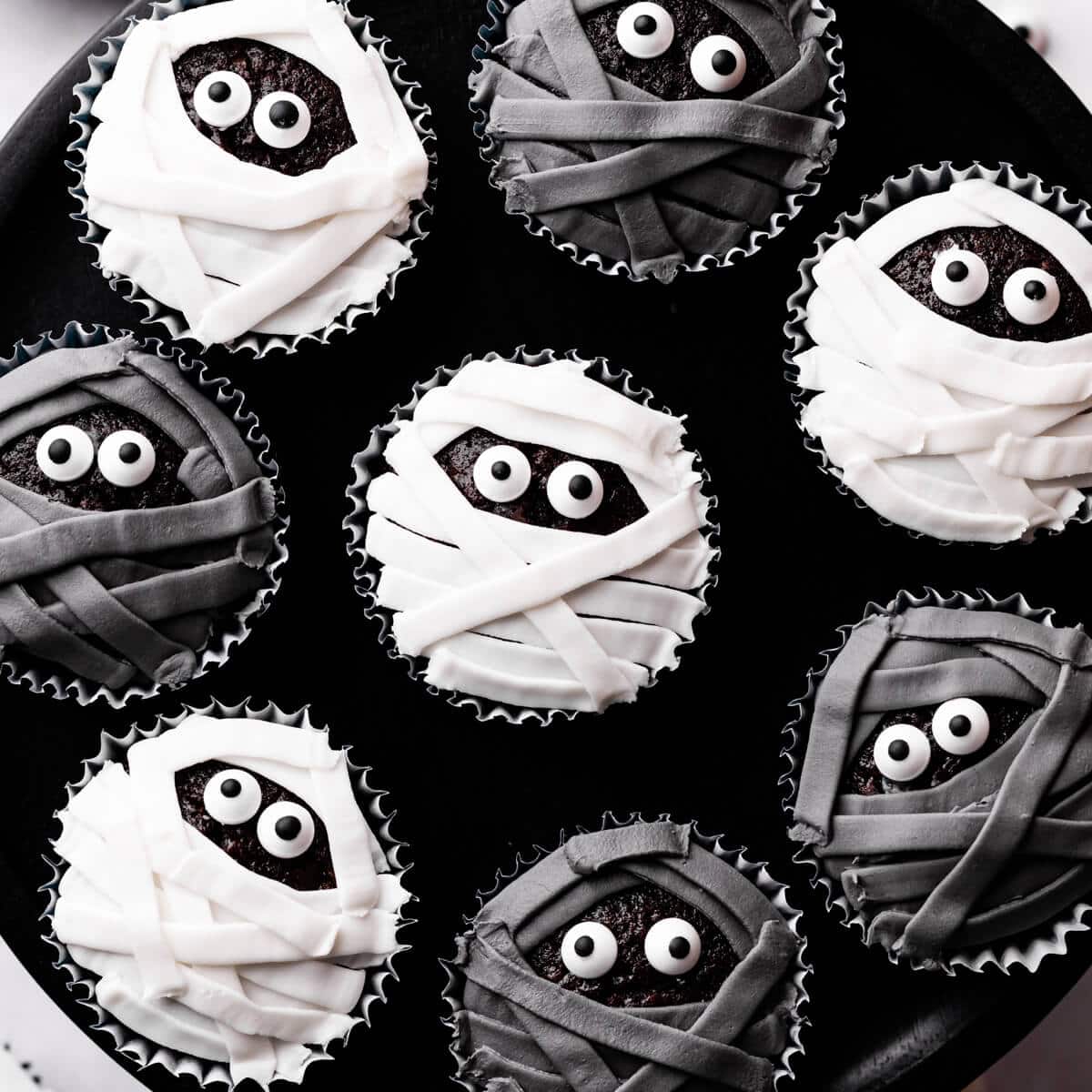 Wrapped-Up Wonders: Chocolate Mummy Cupcakes