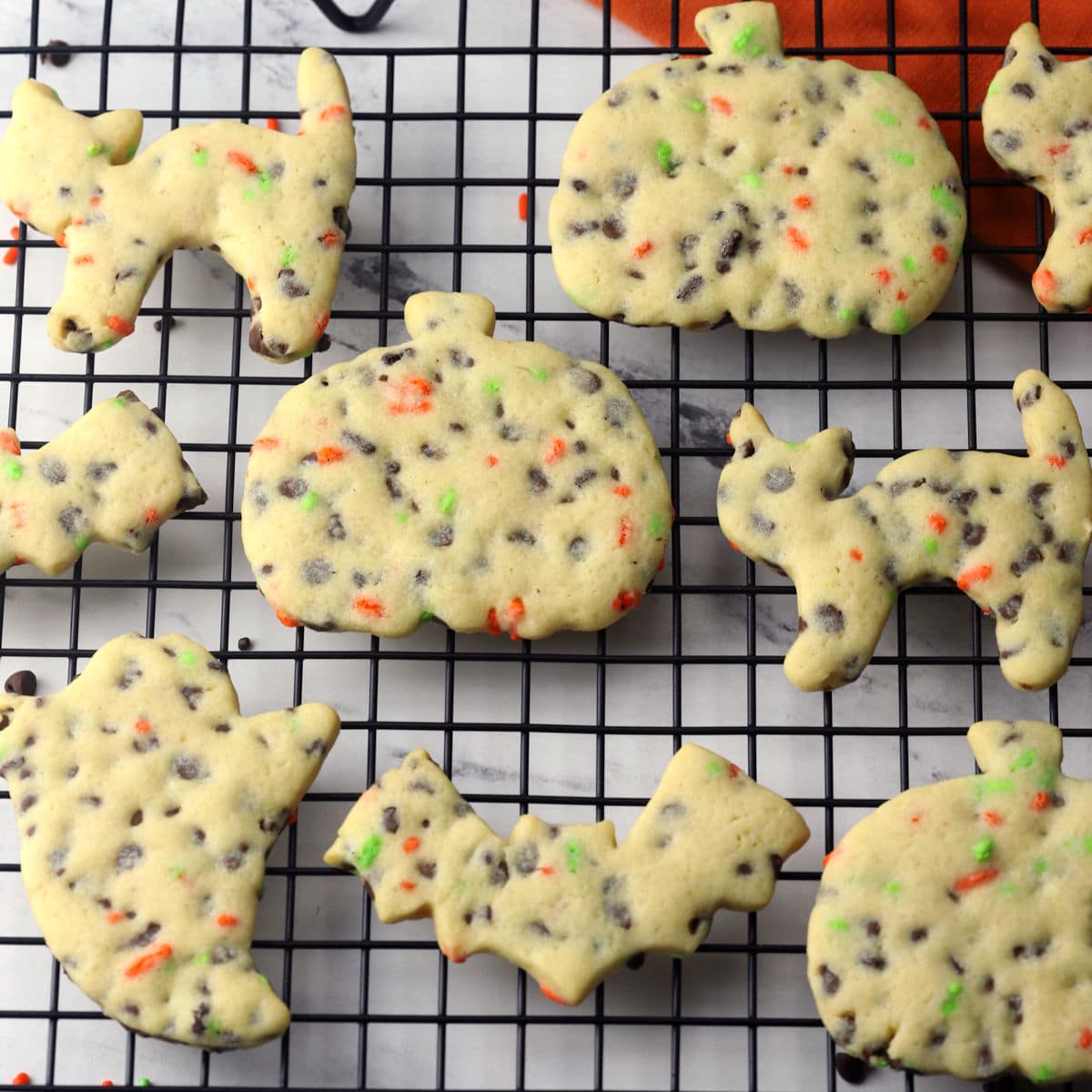 Spooky Silhouette Cookies with Mini Chocolate Surprises