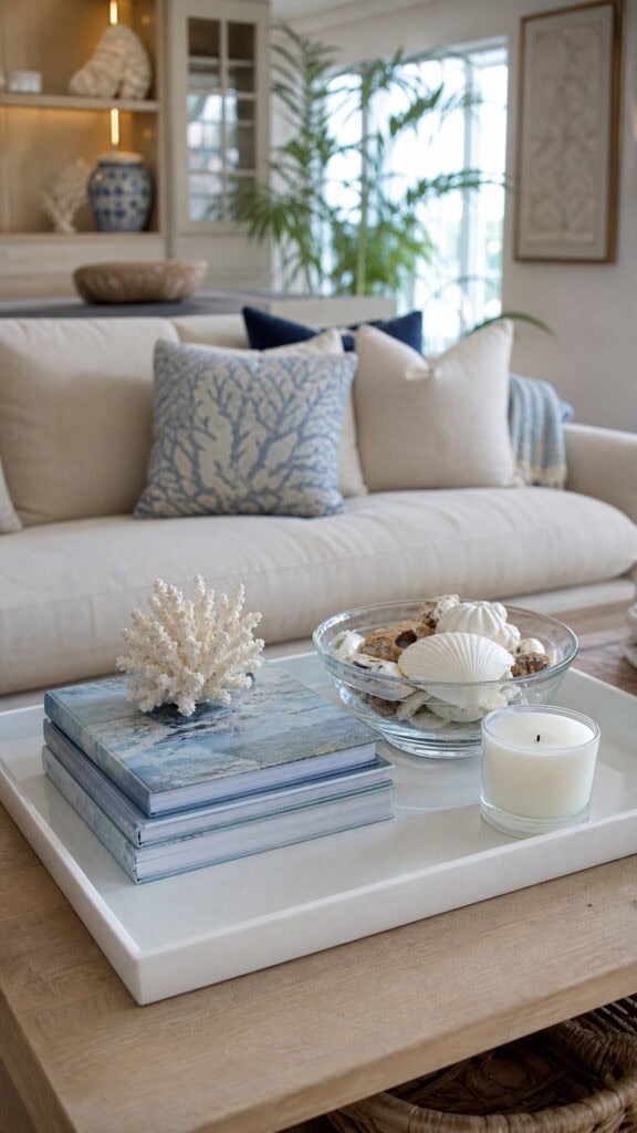 Styling the Perfect Coastal Coffee Table Vignette