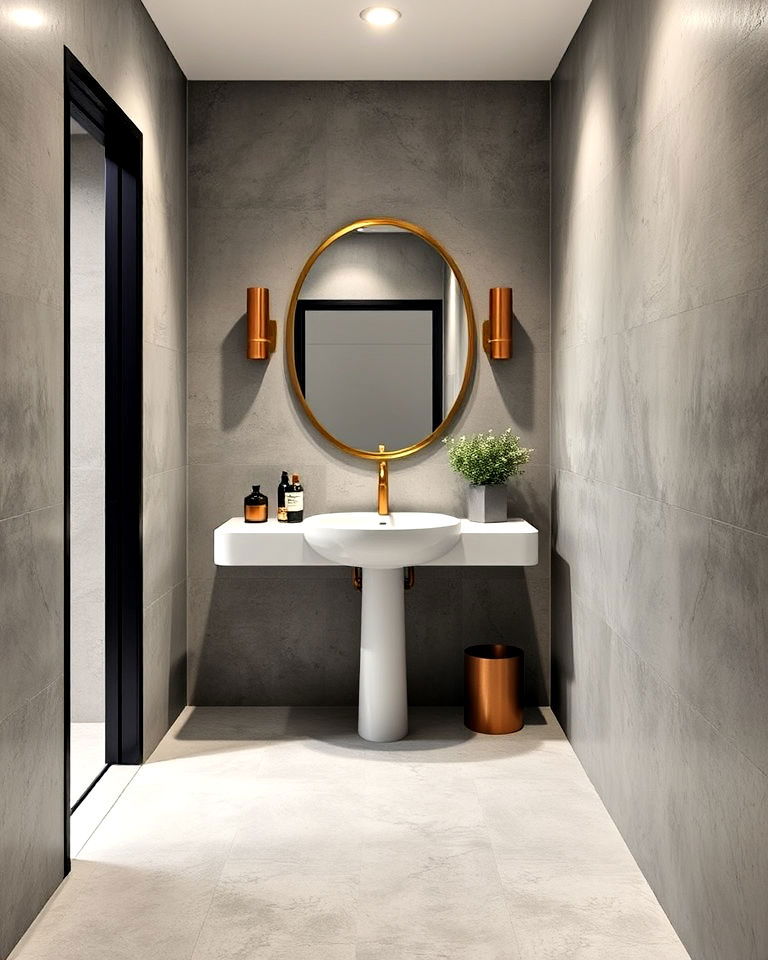 Sleek Concrete-Look Tiles for Industrial Cool