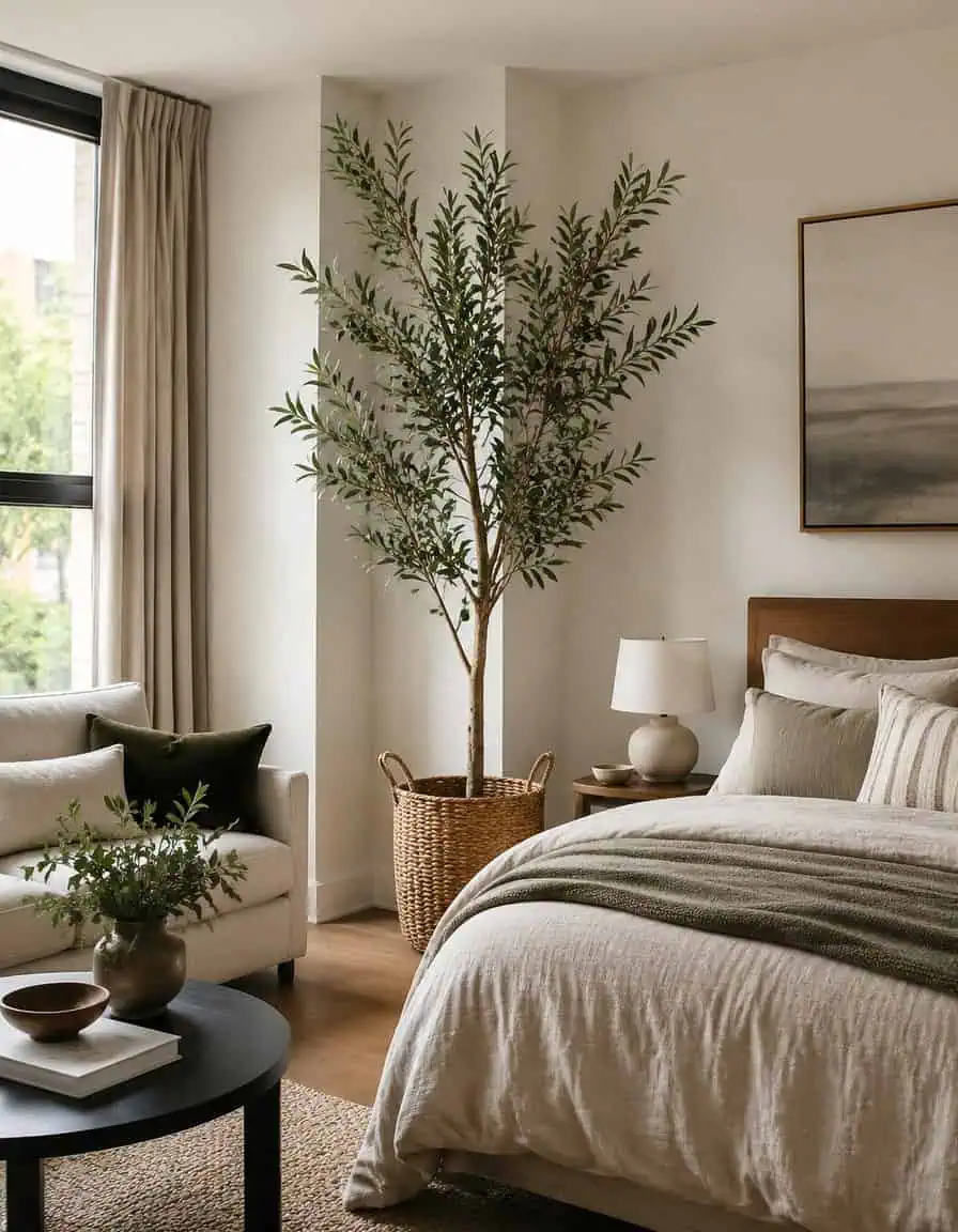 Add Vertical Drama with Tall Faux or Real Plants