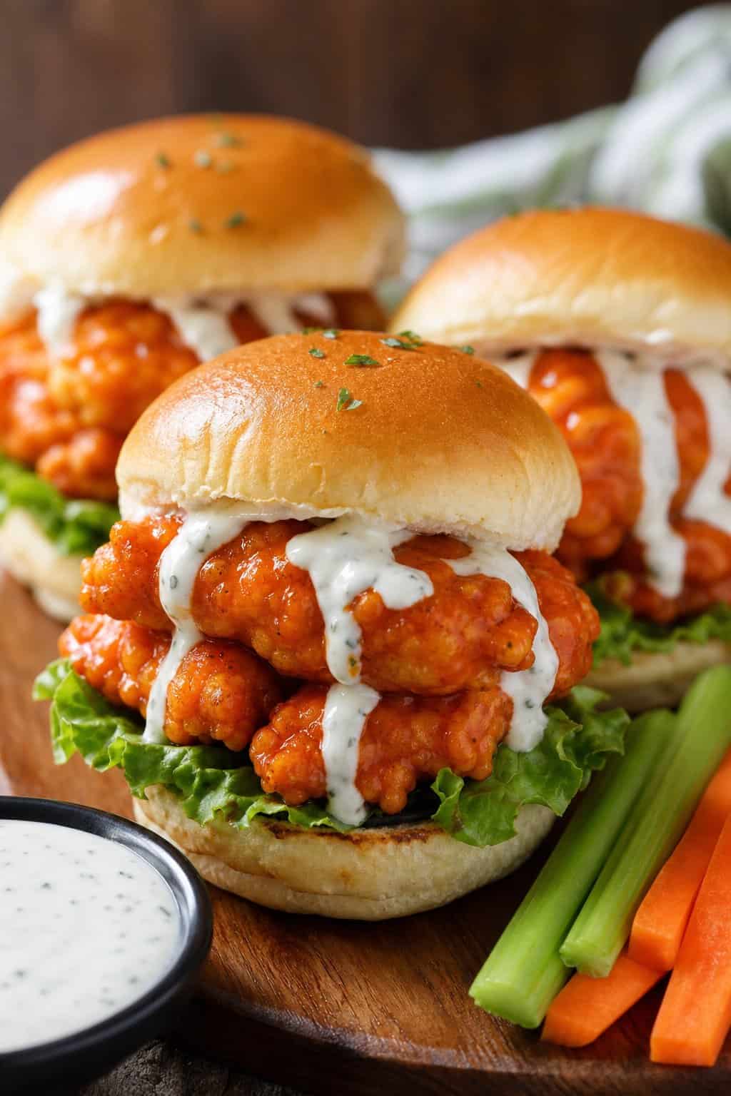Creamy Buffalo Ranch Chicken Wing Sliders: Bold Flavor in Every Bite
