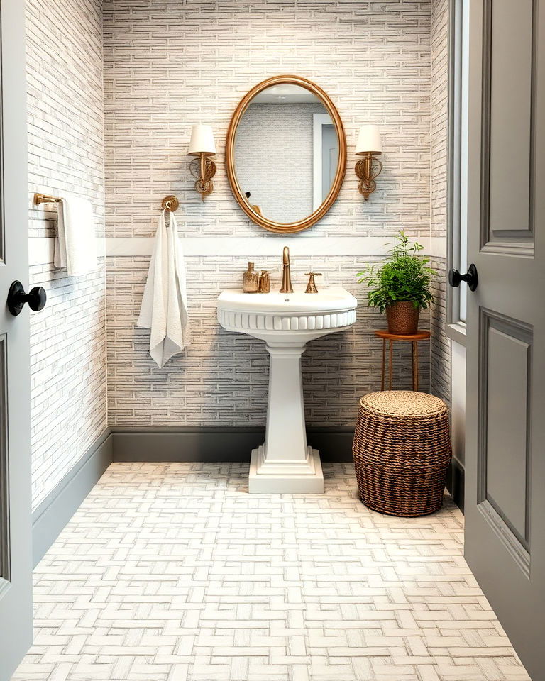 Classic Basket Weave Tiles for Subtle Texture