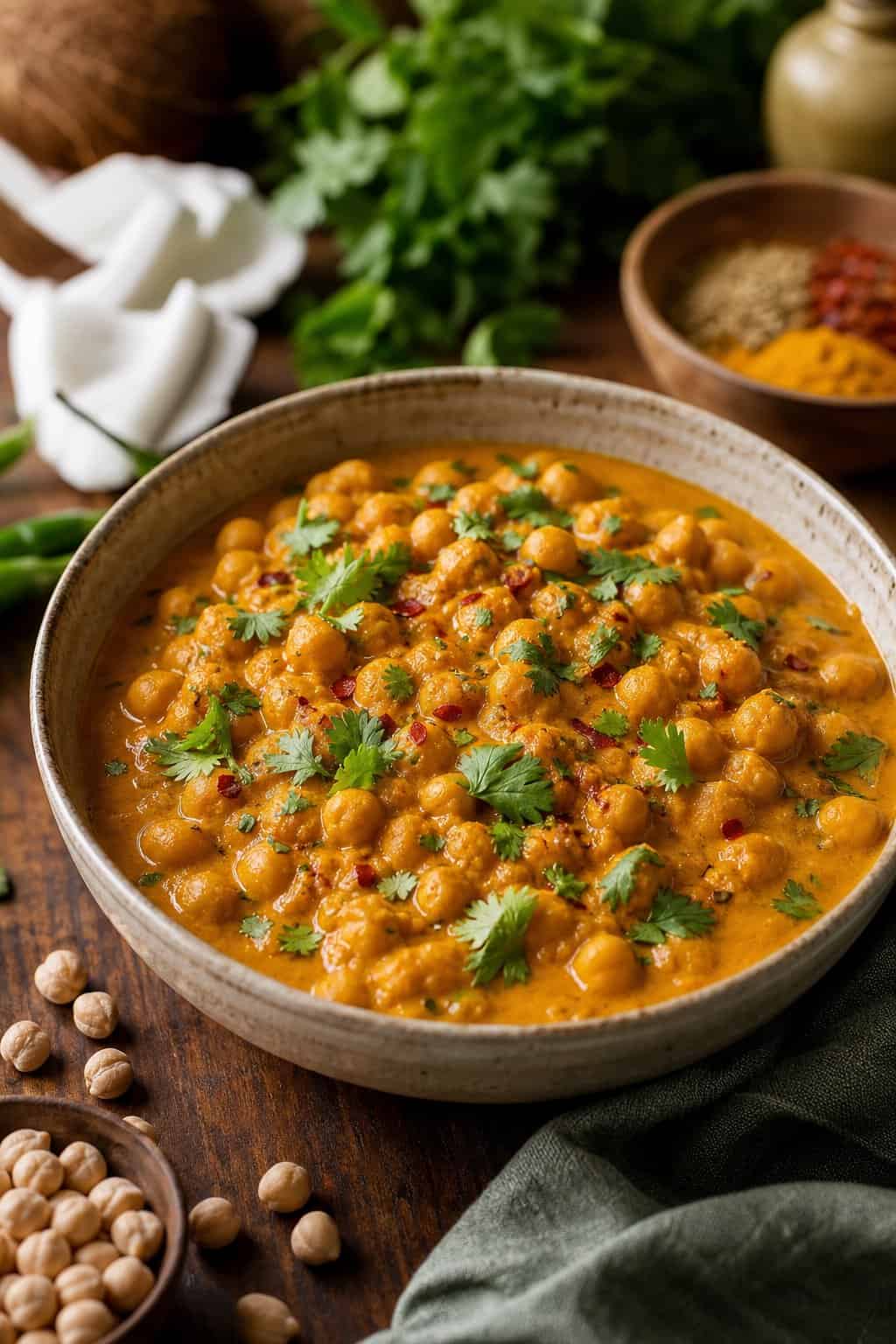 Comforting Coconut Chickpea Curry