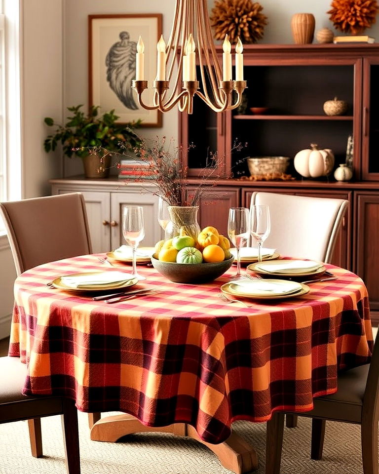Cozy Up Your Table with Plaid and Flannel Warmth