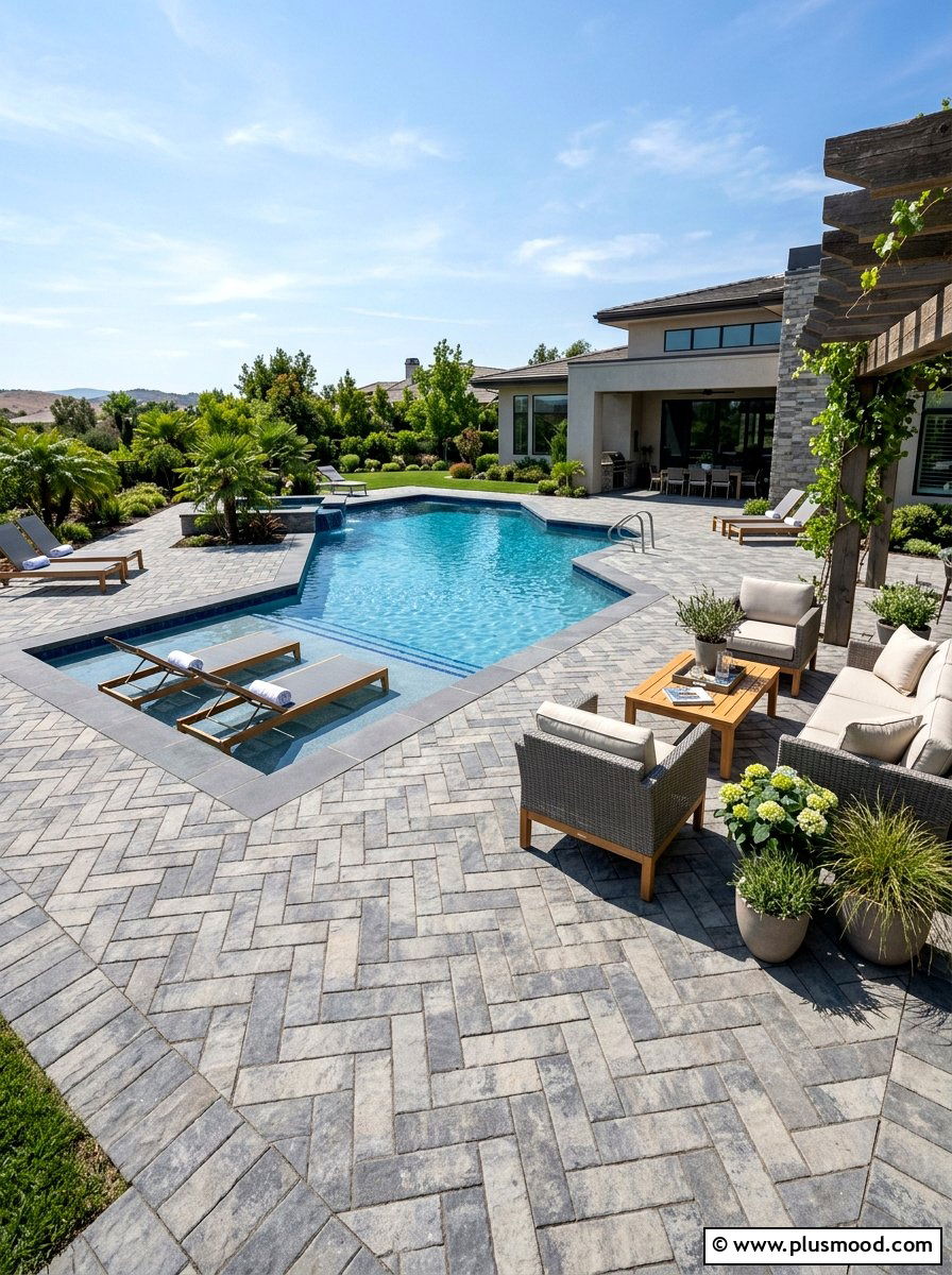 Stylish and Durable Paver Stone Patios for Your Poolside Oasis