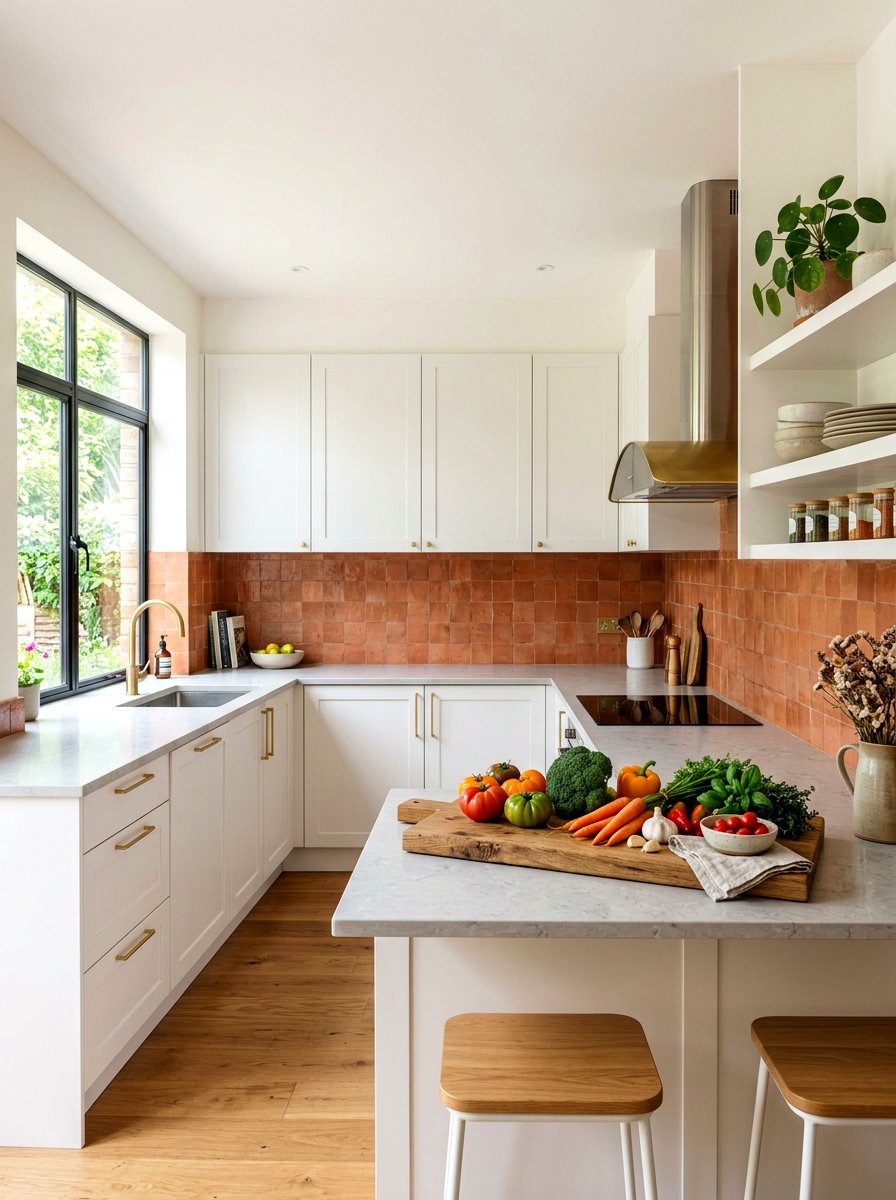 Warm Terracotta Backsplash