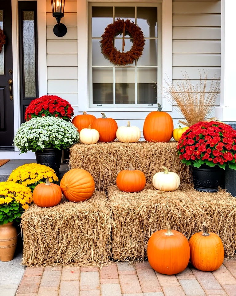 Cozy Up Your Outdoors with Rustic Hay Bale Accents