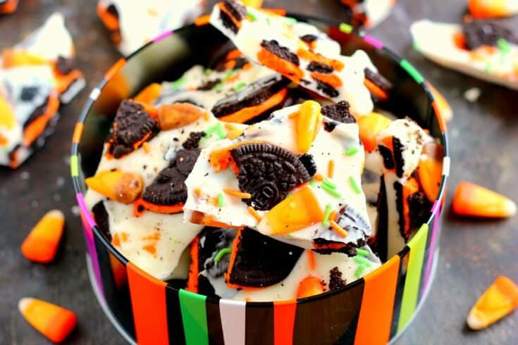 Ghoul-Approved White Chocolate Crunch Bark