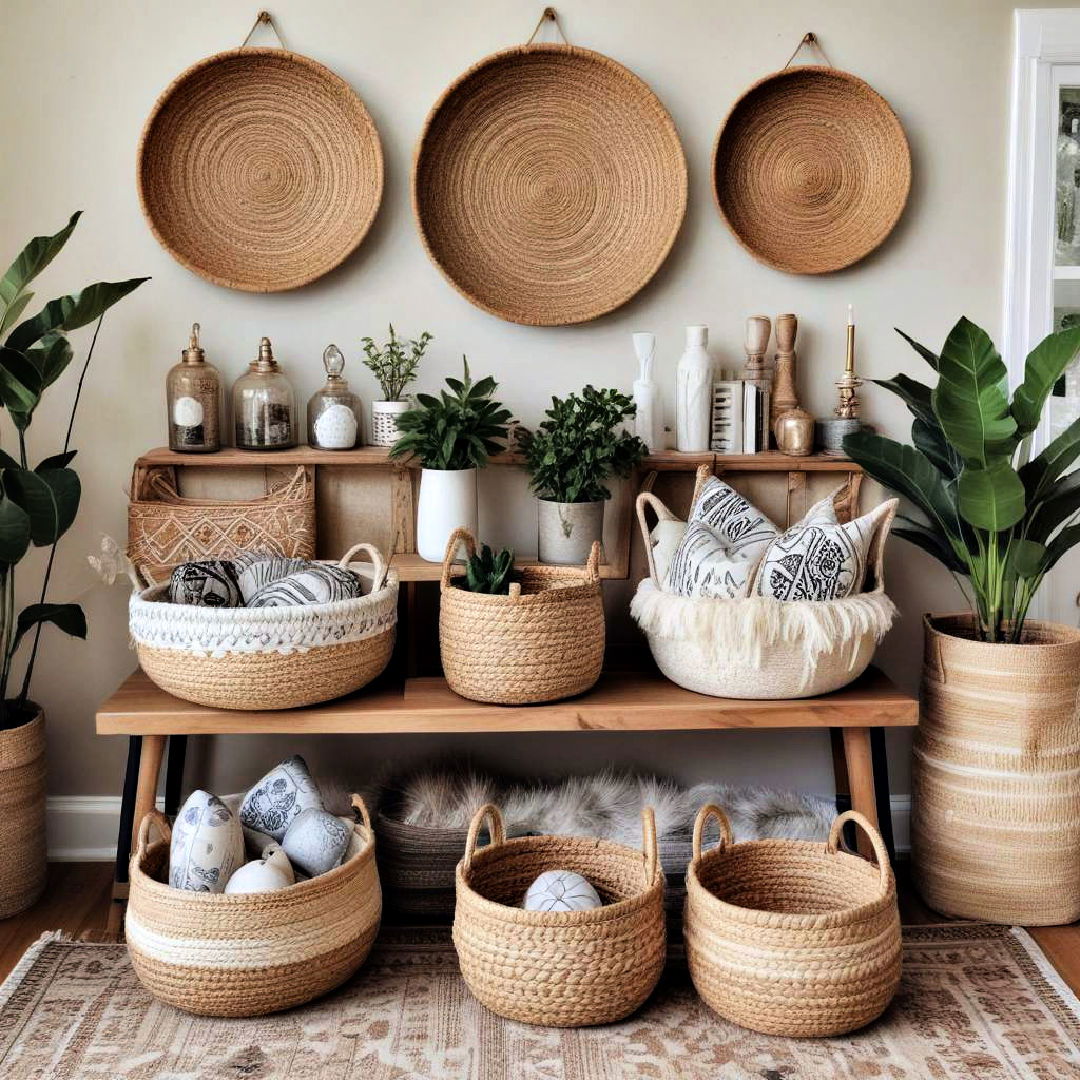 Add Rustic Charm and Storage with Woven Baskets
