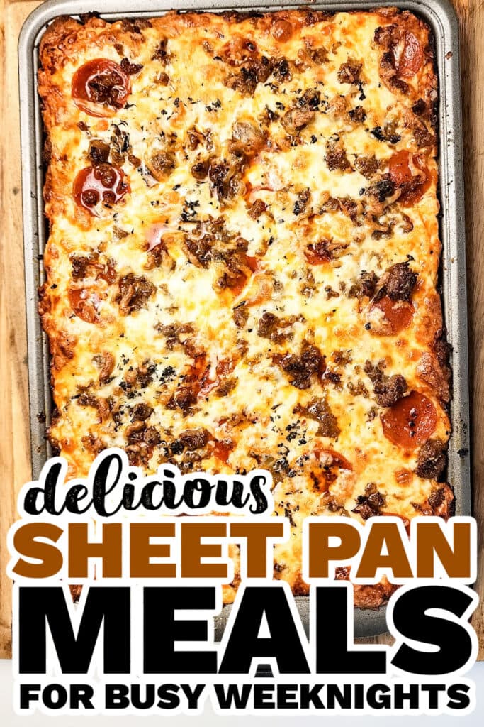 Easy Cheesy Italian Sausage Sheet Pan Pizza