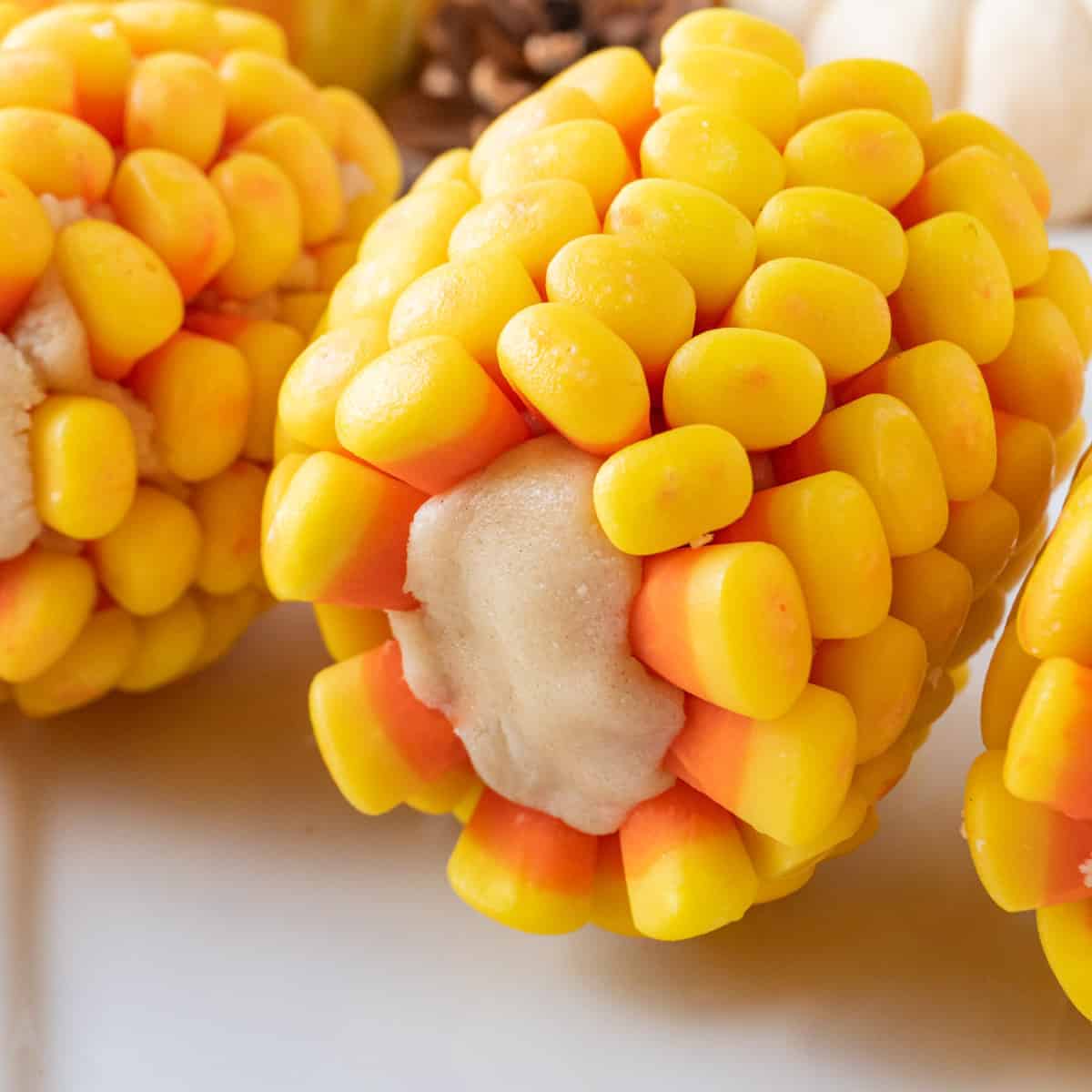 Candy Corn Coblets: Halloween Corn-on-a-Sweet