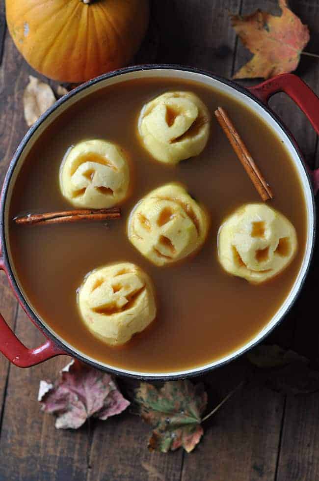 Cauldron of Floating Apple Heads