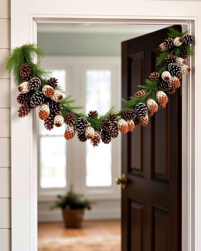 Rustic Charm with Pinecone String Decor