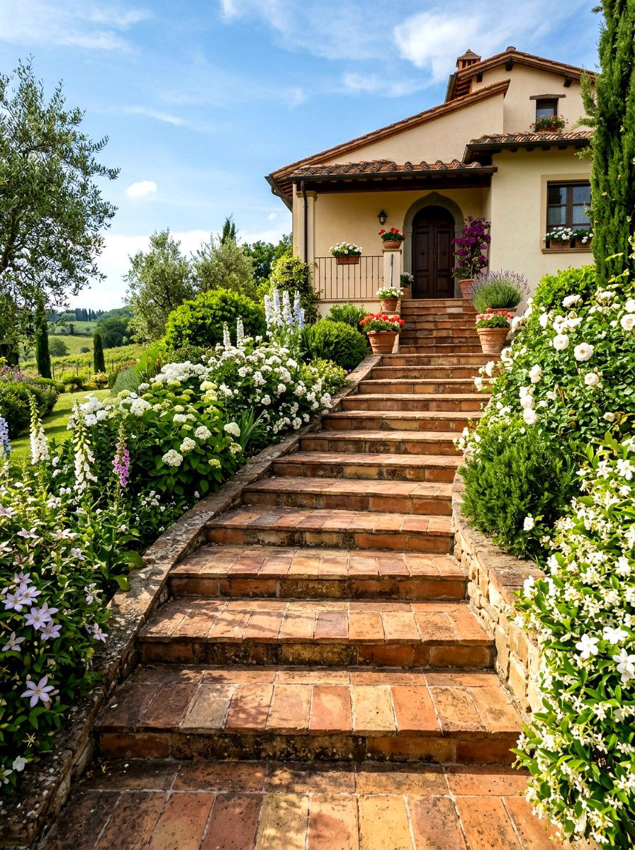 Charming Terracotta Steps