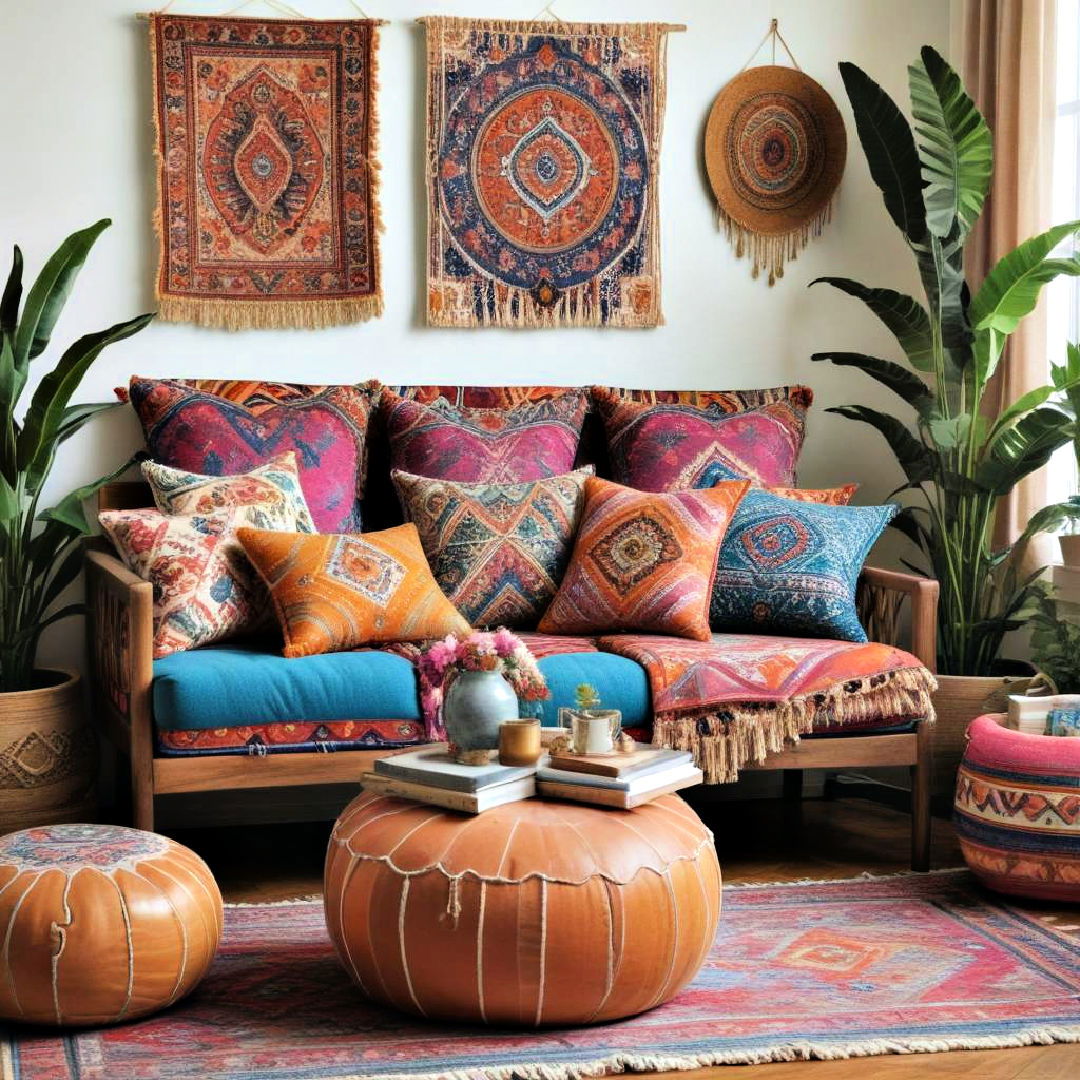 Brighten Your Space with a Rainbow of Bold Pillows