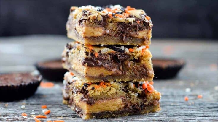 Trick-or-Treat Cookie Slabs — Candy-Stuffed Chocolate Chip Bars
