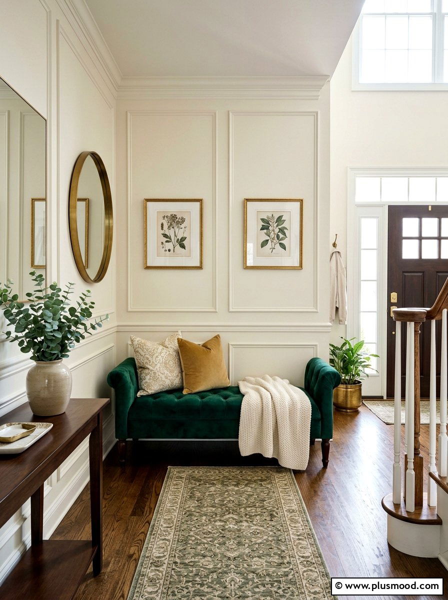 Elevate Your Entryway with a Plush Velvet Bench