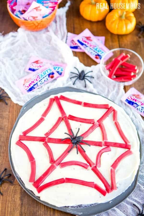 Creepy-Crawly Brownie Dessert Pizza