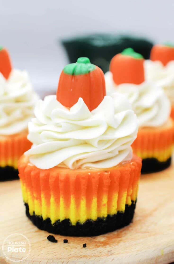Little Lanterns: Candy Corn Cheesecake Minis