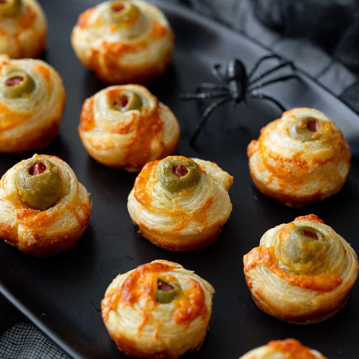Witch's Watch: Cheesy Olive Eye Bites