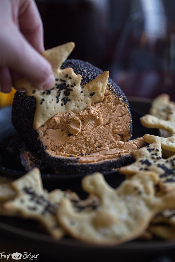 Roasted Garlic Ghoul Cheese Cauldron
